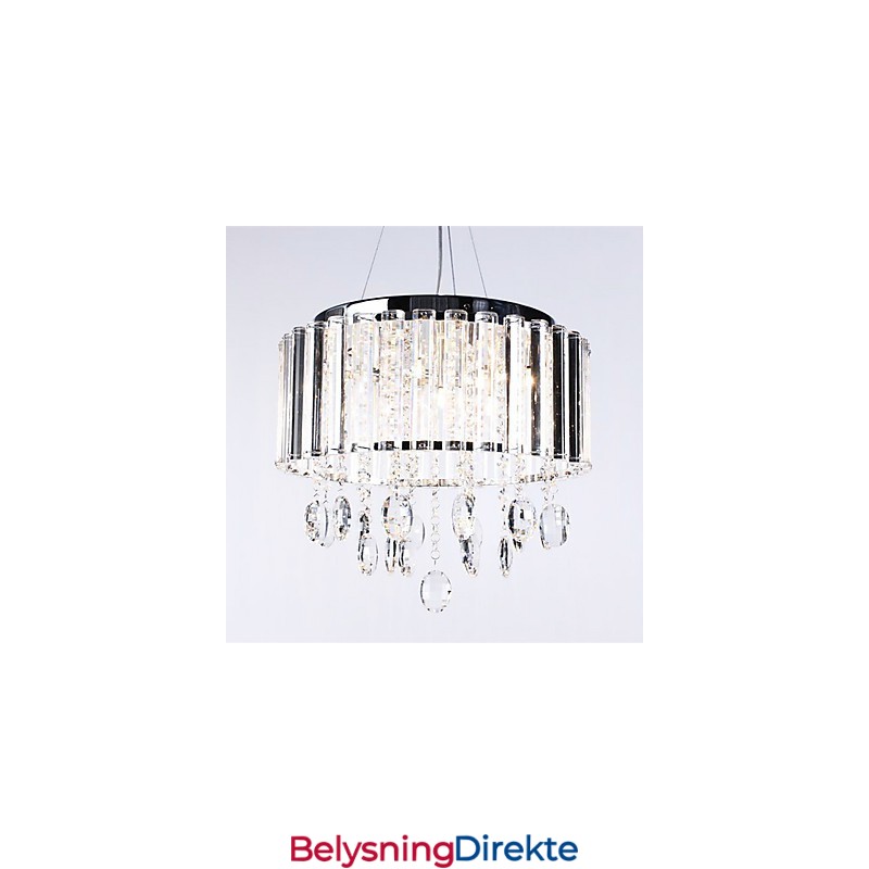 Krystall Pendellampe Med 3 Lys