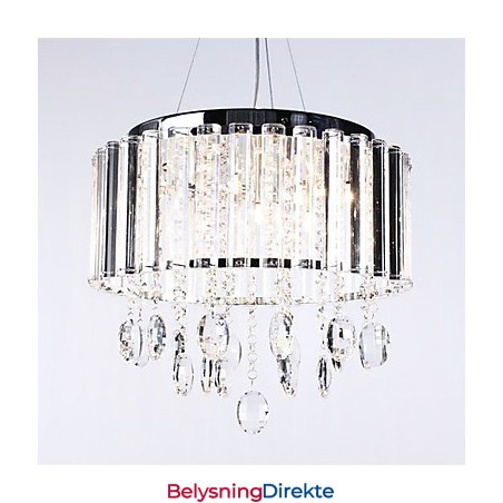 Krystall Pendellampe Med 3 Lys