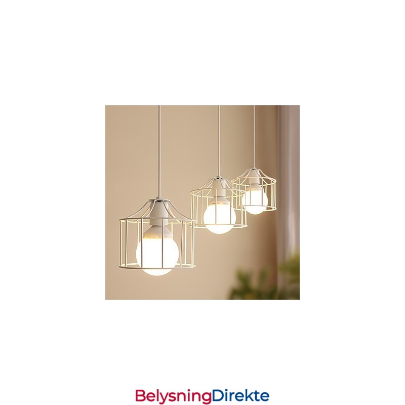 1 Lys Landlig Metall Pendellampe