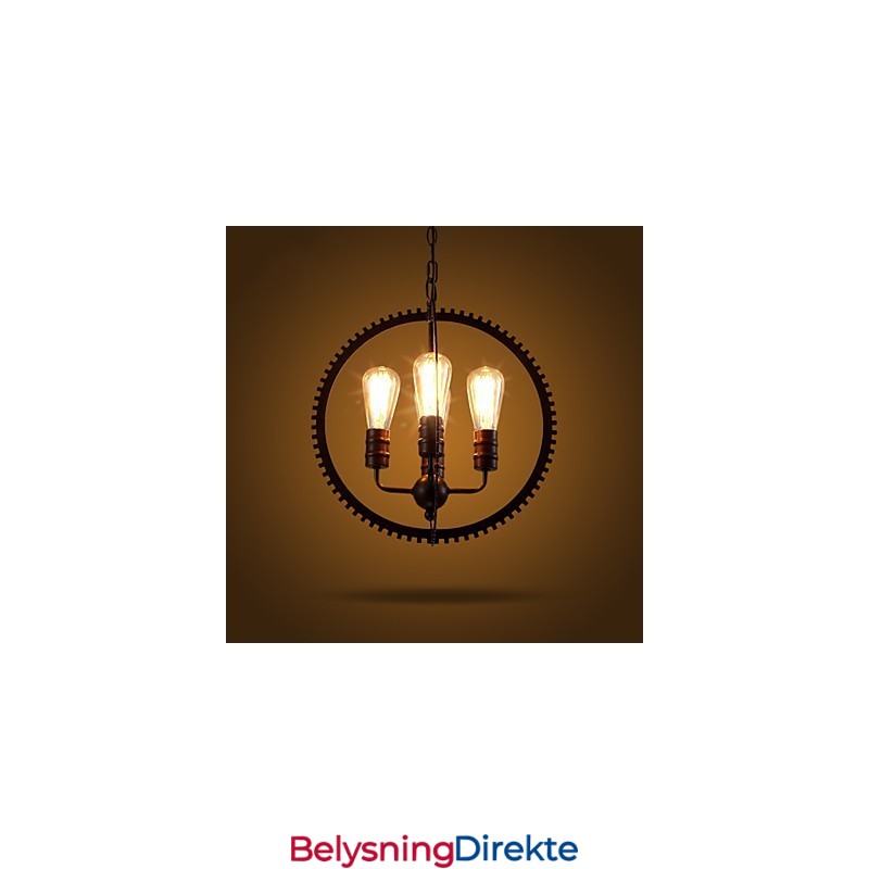 Kreative Retro Pendellamper Amerikansk Landlig Smijernslysekrone