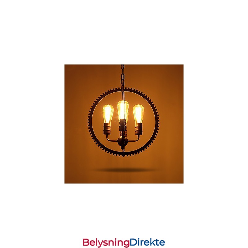 Kreative Retro Pendellamper Amerikansk Landlig Smijernslysekrone