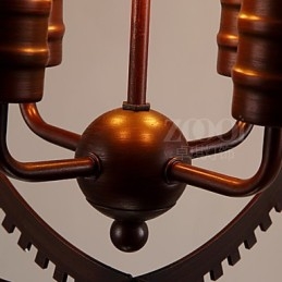 Kreative Retro Pendellamper Amerikansk Landlig Smijernslysekrone