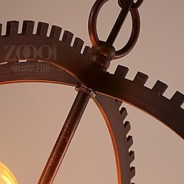 Kreative Retro Pendellamper Amerikansk Landlig Smijernslysekrone