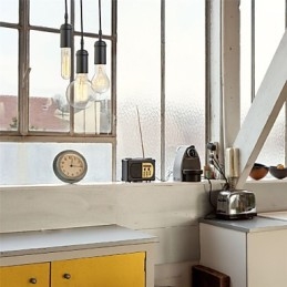 Vintage Mini-Stil Maleri Metall Pendellampe Garasje