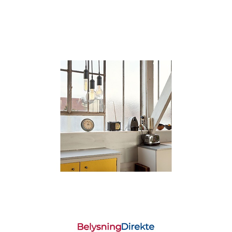 Vintage Mini-Stil Maleri Metall Pendellampe Garasje