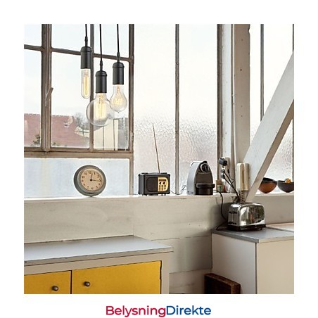 Vintage Mini-Stil Maleri Metall Pendellampe Garasje