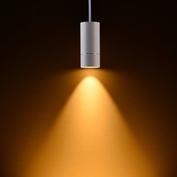 Ge 05032 8W 136Mm 1 Lys Mini Pendellampe Pulverhvit Med Aluminium
