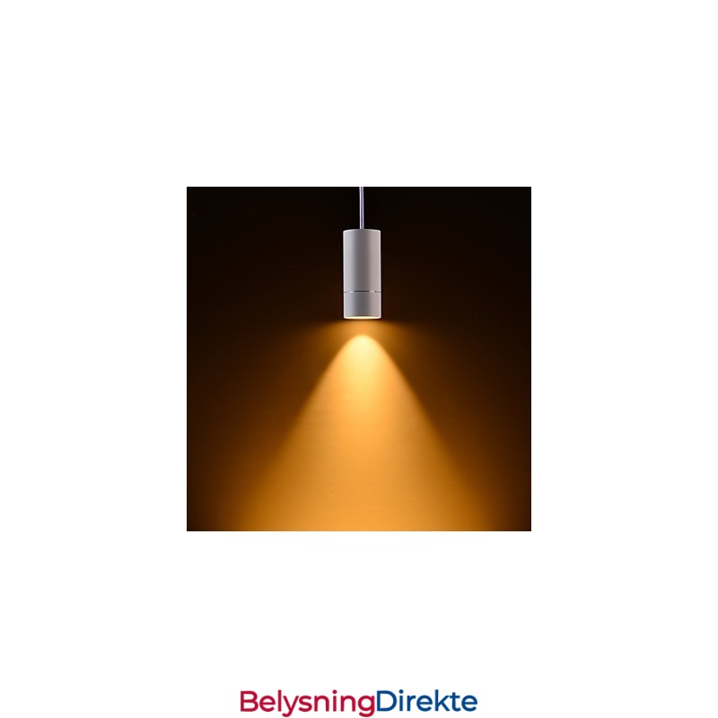 Ge 05032 8W 136Mm 1 Lys Mini Pendellampe Pulverhvit Med Aluminium