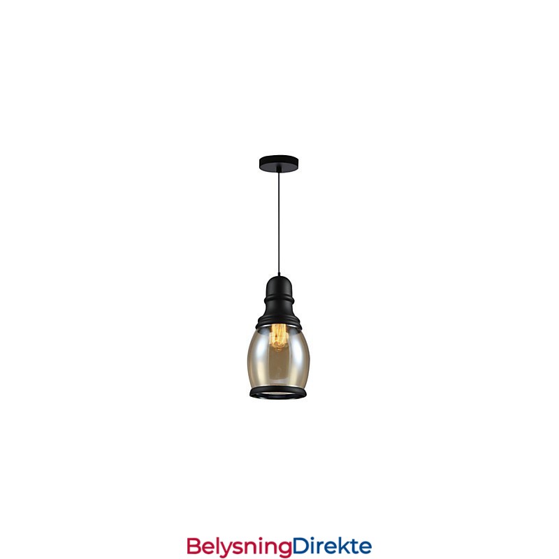 Retro Belysning Loft Lys Glass Pendellampe