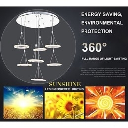 Innendørs 63W Pendelbelysning For Kontor