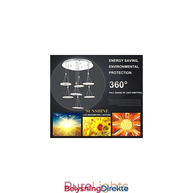 Innendørs 63W Pendelbelysning For Kontor