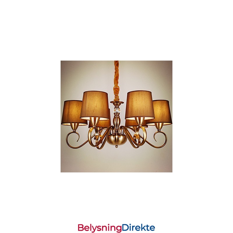 Rustikk Lysekrone I Metall I Ministil I Vintagestil I Hyttestil