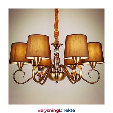 Rustikk Lysekrone I Metall I Ministil I Vintagestil I Hyttestil