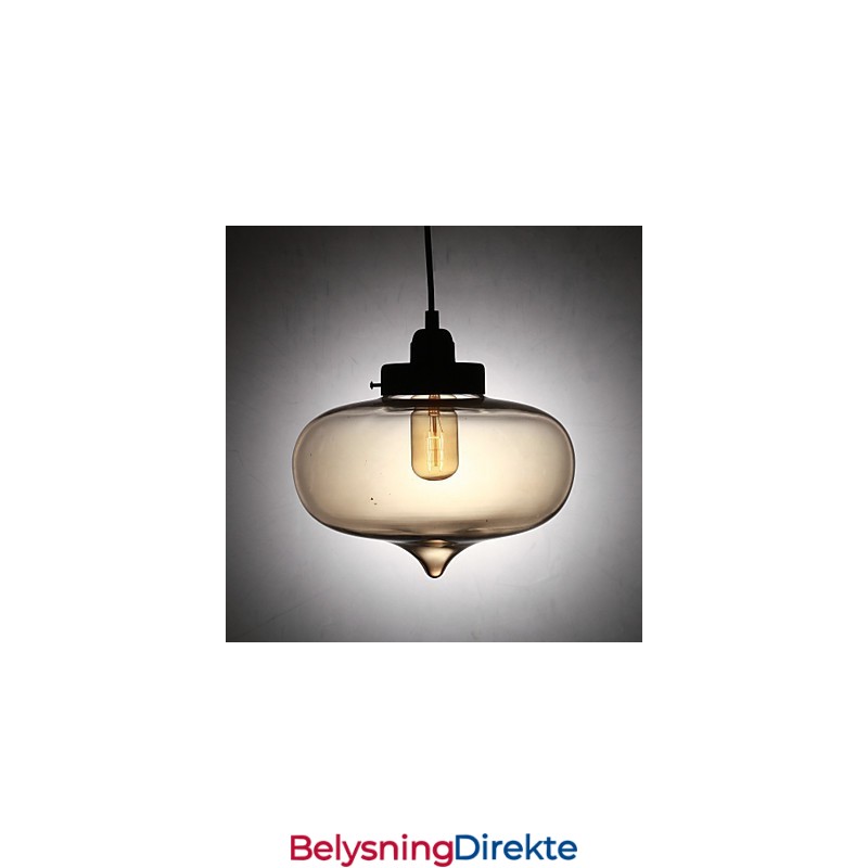 Moderne Gjennomsiktig Glasspendellampe Med 2 Lys I Bobledesign