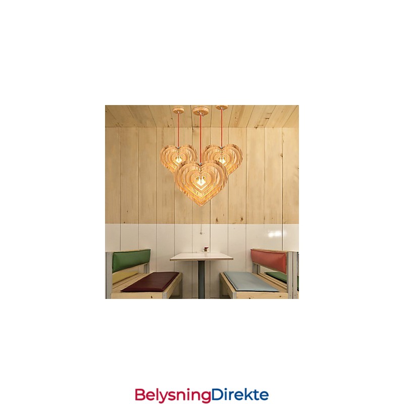 Lysekrone I Ministil, Lykt I Tre, Bambus