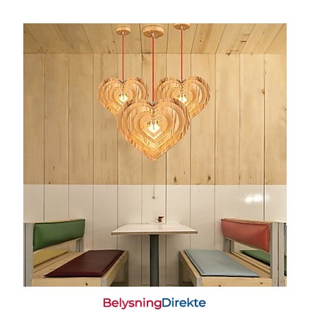 Lysekrone I Ministil, Lykt I Tre, Bambus