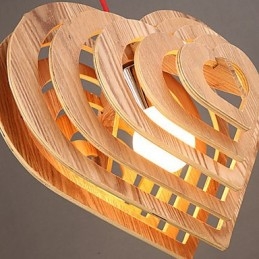 Lysekrone I Ministil, Lykt I Tre, Bambus