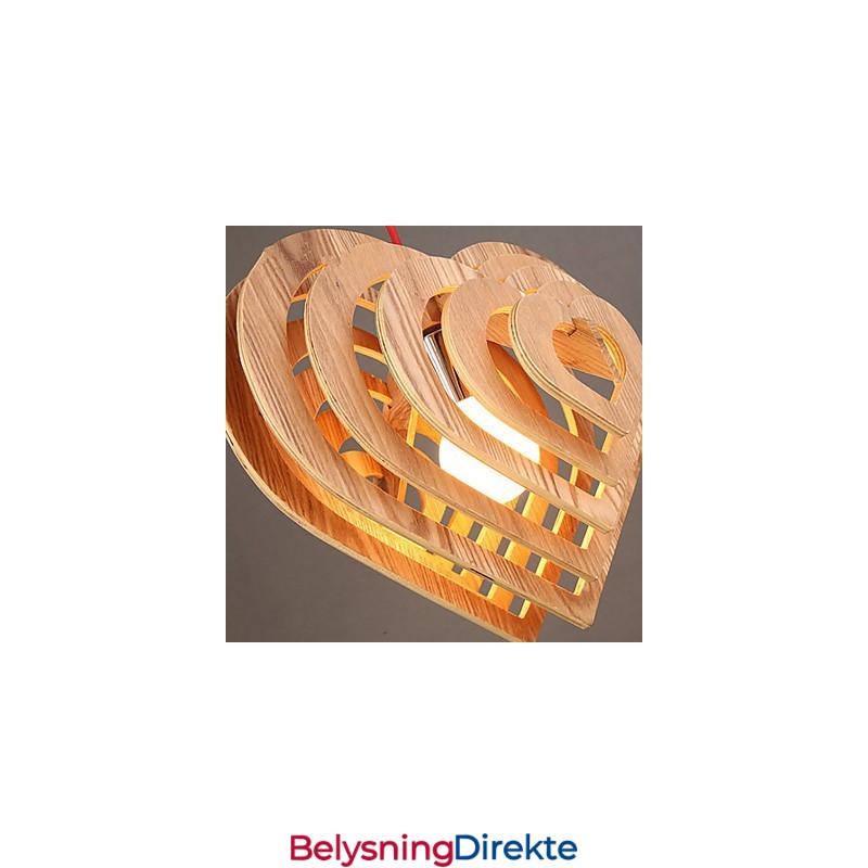 Lysekrone I Ministil, Lykt I Tre, Bambus