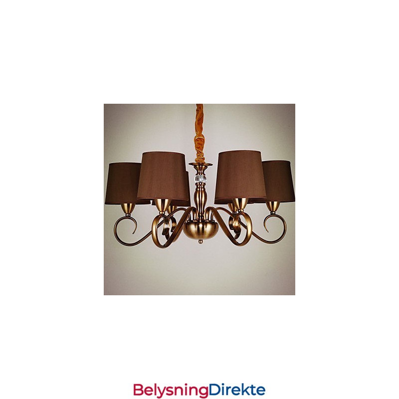 Rustikk Lysekrone I Metall I Ministil I Vintagestil I Hyttestil