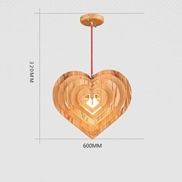 Lysekrone I Ministil, Lykt I Tre, Bambus