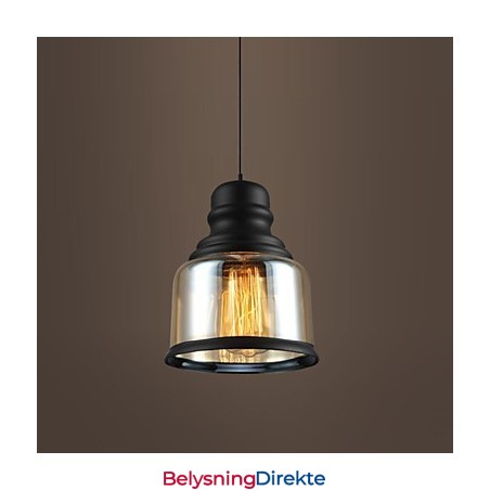 Retro Belysning Loft Lys Glass Pendellampe