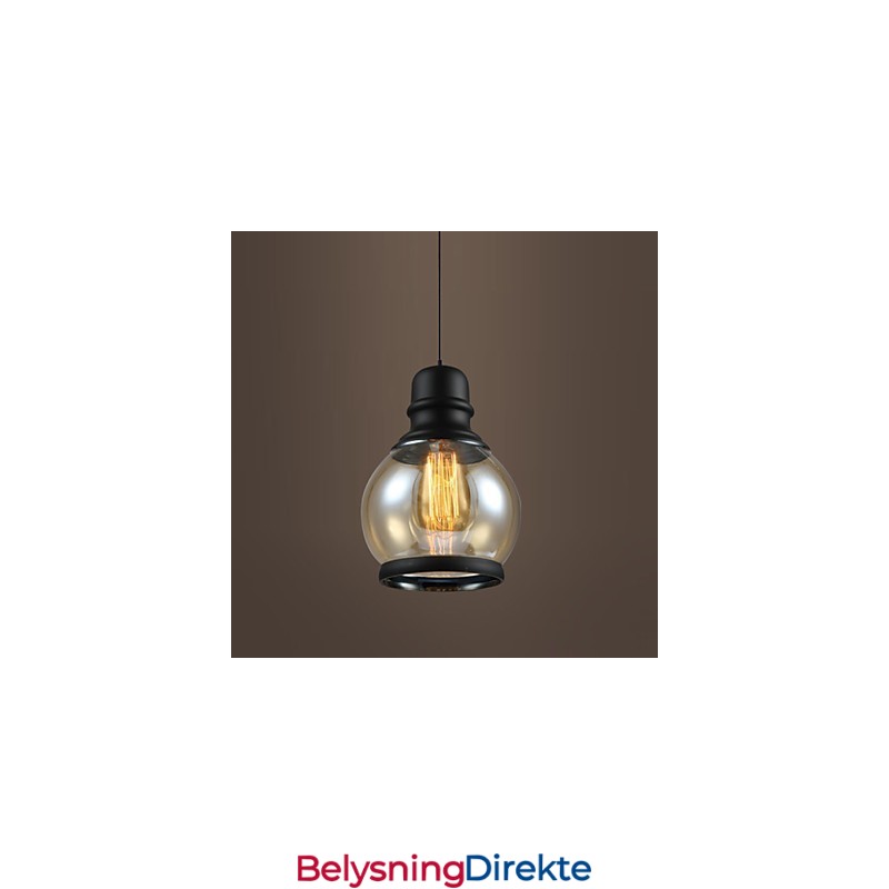 Retro Belysning Loft Lys Glass Pendellampe