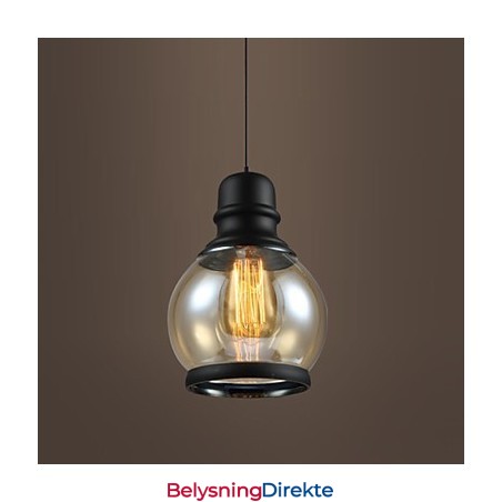 Retro Belysning Loft Lys Glass Pendellampe