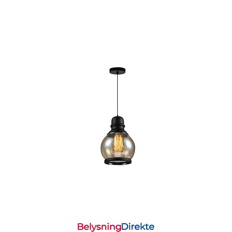 Retro Belysning Loft Lys Glass Pendellampe