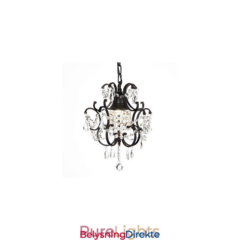 Moderne Lysekrone Med Krystallperler