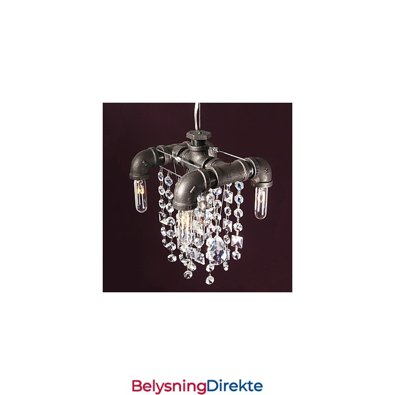 Nordamerikansk Stilkarakteristisk 5-Lyss Pendellampe I Rørdesign