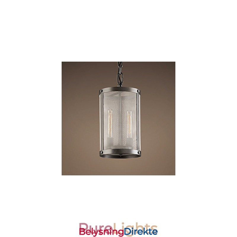 2-Lyss Pendellampe Med Gjennomsiktig Skjerm