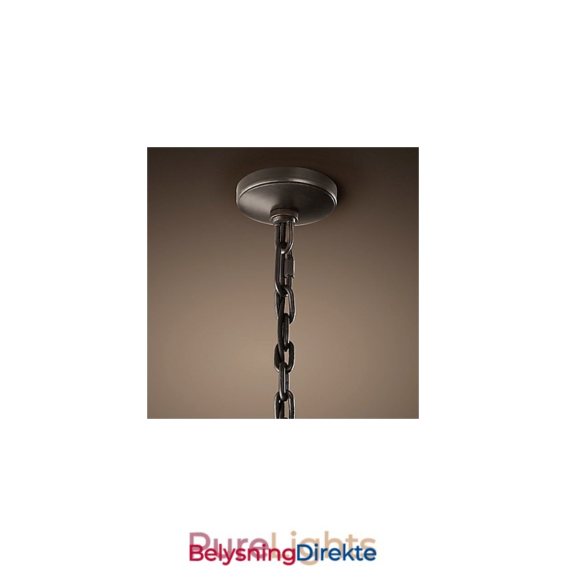 2-Lyss Pendellampe Med Gjennomsiktig Skjerm