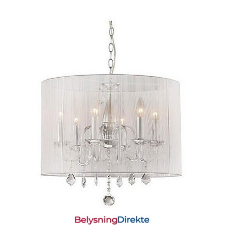 Moderne Og Moderne Trommekrystall Galvanisert Pendellampe