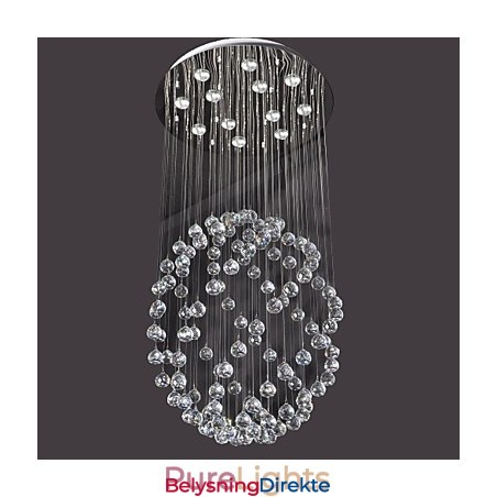 Moderne Samtids Krystall Krom Metall Innfelt Montering