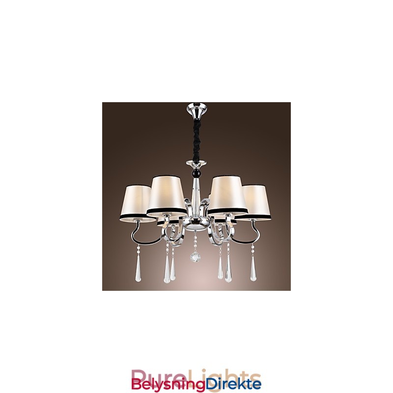 Moderne Samtids Tradisjonell Klassisk Rustikk Hytte Vintage Øy Krom Metall Lysekrone Spisestue