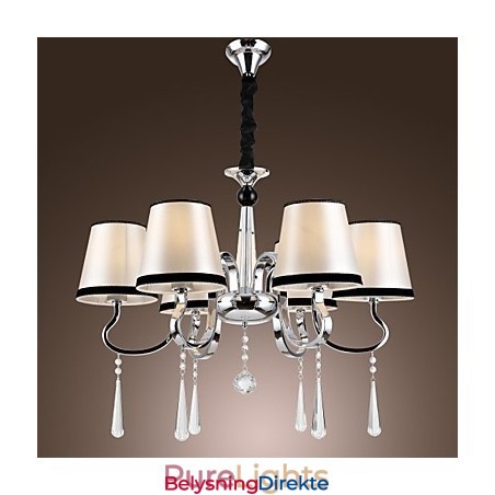 Moderne Samtids Tradisjonell Klassisk Rustikk Hytte Vintage Øy Krom Metall Lysekrone Spisestue