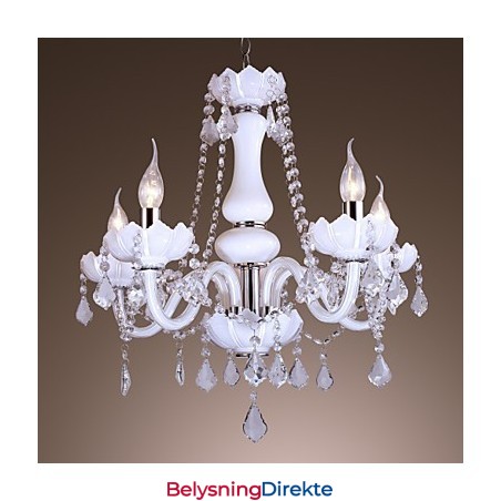 Moderne Europeisk Stil Luksuriøs Jade Krystallglasslysekrone