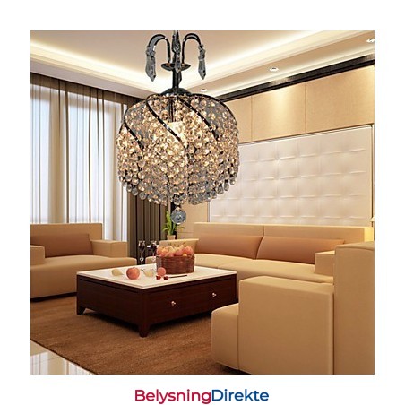 Stilig Krystall Pendellampe Med 1 Lyspære