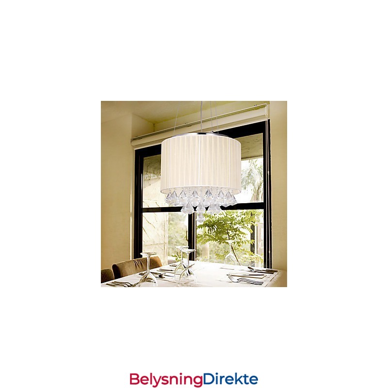 Elegant Krystall Pendellampe Med 4 Lys
