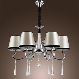 Moderne Samtids Tradisjonell Klassisk Rustikk Hytte Vintage Øy Krom Metall Lysekrone Spisestue