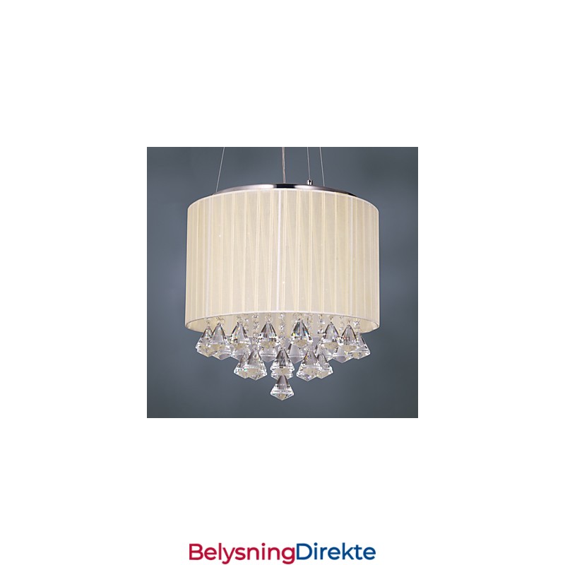 Elegant Krystall Pendellampe Med 4 Lys