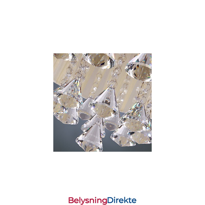 Elegant Krystall Pendellampe Med 4 Lys