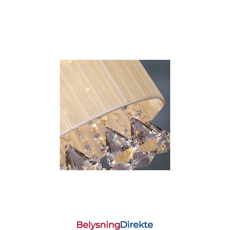 Elegant Krystall Pendellampe Med 4 Lys