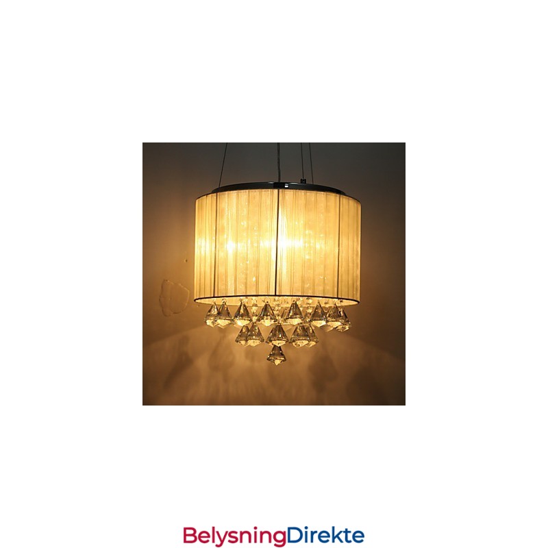 Elegant Krystall Pendellampe Med 4 Lys