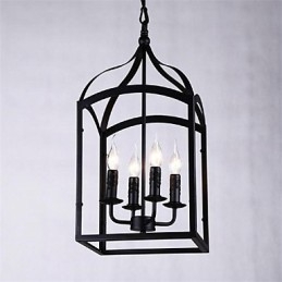 Moderne Samtids Tradisjonell Klassisk Rustikk Hytte Retro Lanterne Landlig Globe Mini-Stil Metall Pendellampe
