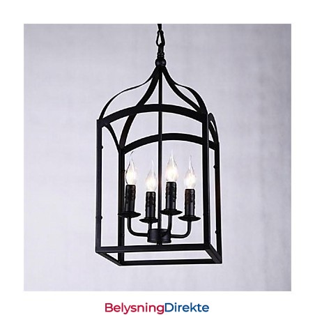 Moderne Samtids Tradisjonell Klassisk Rustikk Hytte Retro Lanterne Landlig Globe Mini-Stil Metall Pendellampe