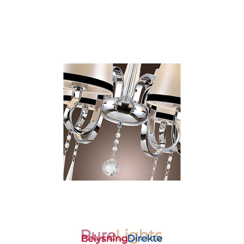 Moderne Samtids Tradisjonell Klassisk Rustikk Hytte Vintage Øy Krom Metall Lysekrone Spisestue