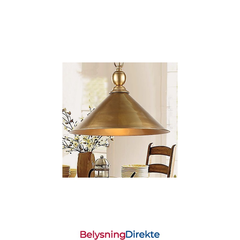 Ren Messing Pendellampe Mini-Stil Tradisjonell Klassisk Metall