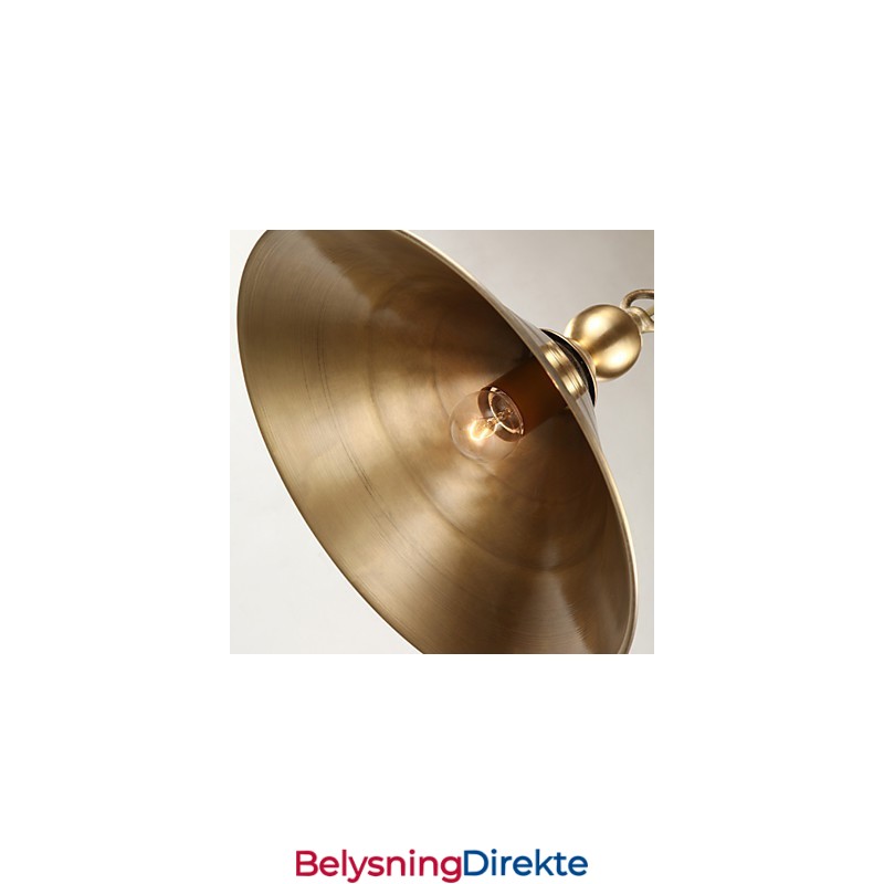 Ren Messing Pendellampe Mini-Stil Tradisjonell Klassisk Metall