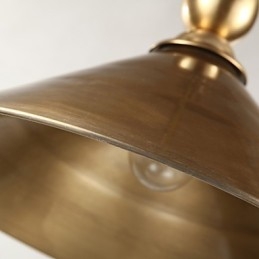 Ren Messing Pendellampe Mini-Stil Tradisjonell Klassisk Metall